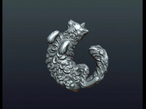 bajorrelieve de gato Modelo de impresión 3D