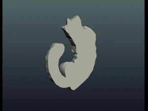 bajorrelieve de gato Modelo de impresión 3D