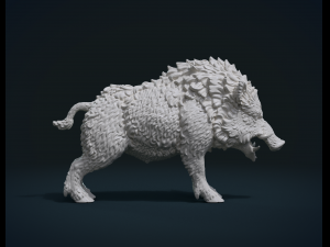 wild boar in static pose Modelo de impresión 3D