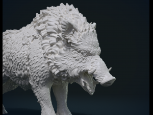 wild boar in static pose Modelo de Impressão 3D
