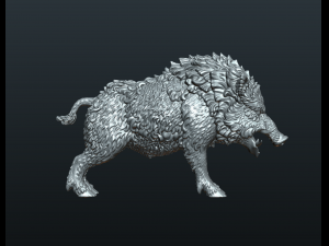 wild boar in static pose Modelo de Impressão 3D