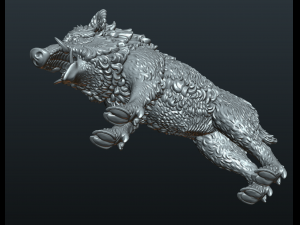 wild boar in static pose Modelo de Impressão 3D