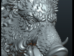 wild boar in static pose Modelo de Impressão 3D