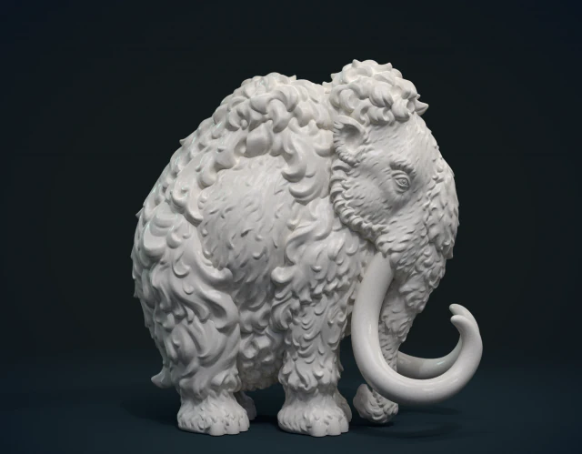 mammoth 3D Print Model .c4d .max .obj .3ds .fbx .stl .blend 