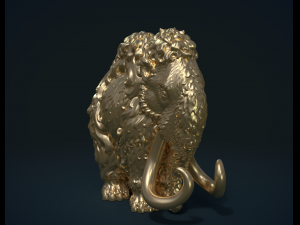 mammoth 3D Baskı Modeli