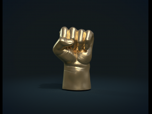 fist hand Modelo de Impressão 3D