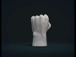 fist hand Modelo de Impressão 3D