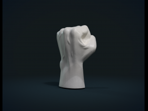 fist hand Modelo de Impressão 3D