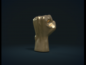 fist hand Modelo de Impressão 3D