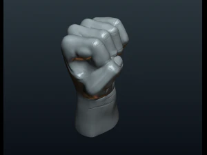 fist hand 3D Print Model
