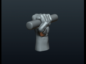 fist hand Modelo de Impressão 3D