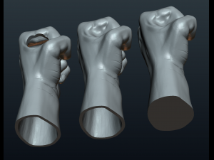 fist hand Modelo de Impressão 3D