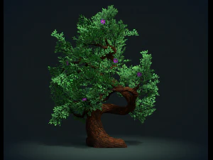 tree with flowers 3D Model