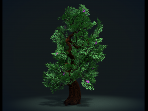 tree with flowers 3D 모델