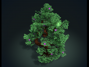 tree with flowers 3D 모델