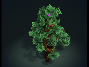 tree with flowers 3D 모델