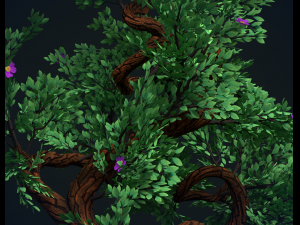 tree with flowers 3D 모델