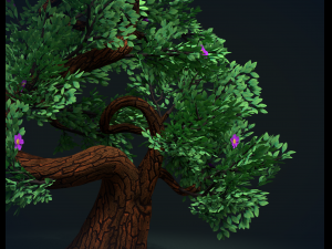 tree with flowers 3D 모델