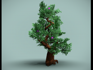 tree with flowers 3D 모델