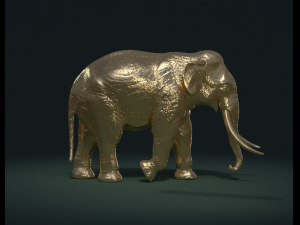 asian elephant Model do druku 3D
