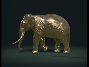 asian elephant Model do druku 3D