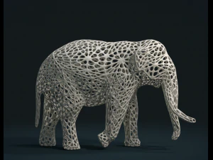 mesh elephant 3D Print Model