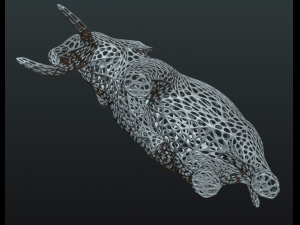 mesh elephant Modello di stampa 3D