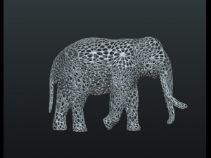 mesh elephant Modello di stampa 3D