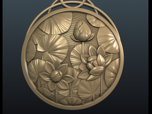 water lily pendant 3D Принт Модель
