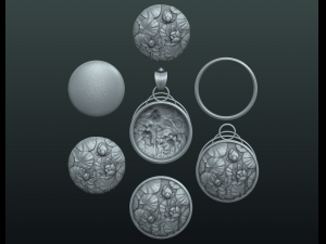 water lily pendant 3D Принт Модель