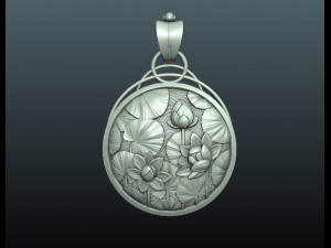 water lily pendant 3D Принт Модель