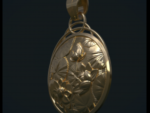 water lily pendant 3D Принт Модель