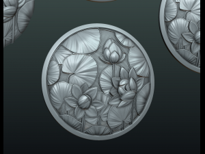 water lily pendant 3D Принт Модель