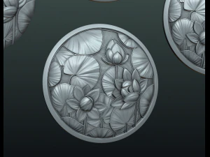 water lily pendant 3D Print Model