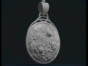water lily pendant 3D Принт Модель