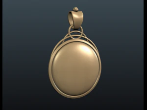 water lily pendant 3D Print Model