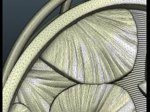 water lily pendant 3D Print Model