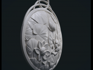 water lily pendant 3D Принт Модель