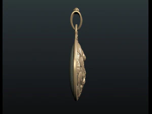 water lily pendant 3D Print Model