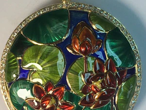 water lily pendant 3D Print Model