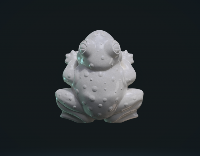 fat frog 3D प्रिंट मॉडल .c4d .max .obj .3ds .fbx .stl .blend 