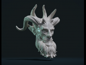 demon head Model do druku 3D