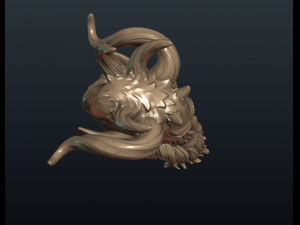 demon head Model do druku 3D
