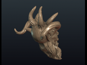demon head Model do druku 3D
