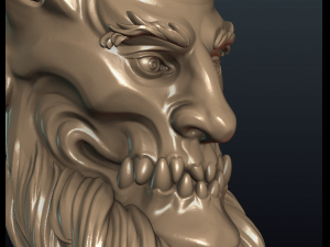 demon head Model do druku 3D