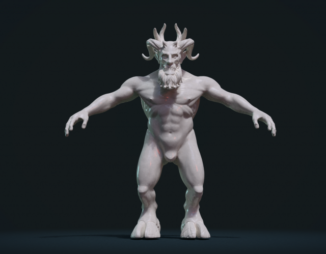 demon figure 3D Model .c4d .max .obj .3ds .fbx .stl .blend 