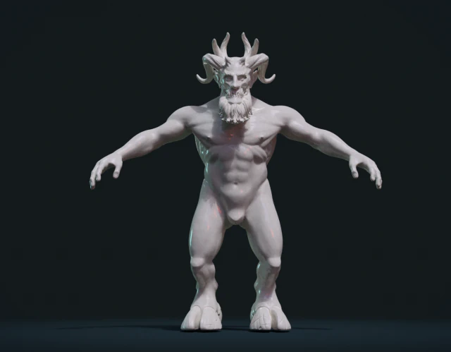 demon figure 3D Model .c4d .max .obj .3ds .fbx .stl .blend 