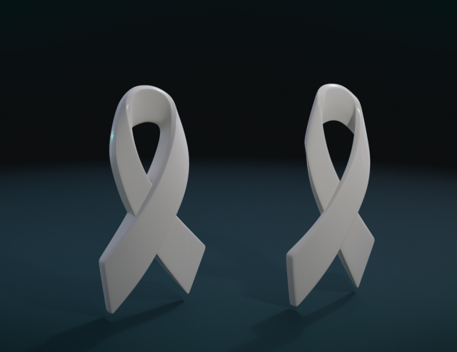 cancer ribbon 3D Принт Модель .c4d .max .obj .3ds .fbx .stl .blend