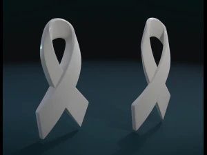 cancer ribbon 3D Print Model