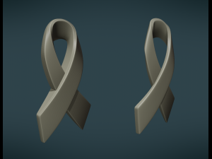cancer ribbon 3D Принт Модель